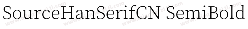 SourceHanSerifCN SemiBold Id字体转换